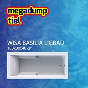 Basilia Shower Bad/Douchecombinatie 180X80 Cm Wit Wavedesign