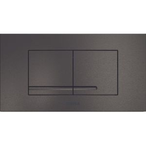 WisaXT Bedieningspaneel toilet mech.bedieningsplaat kantos df20.8x11.1cmkunststofgeborsteld titanium zwart 8050418738