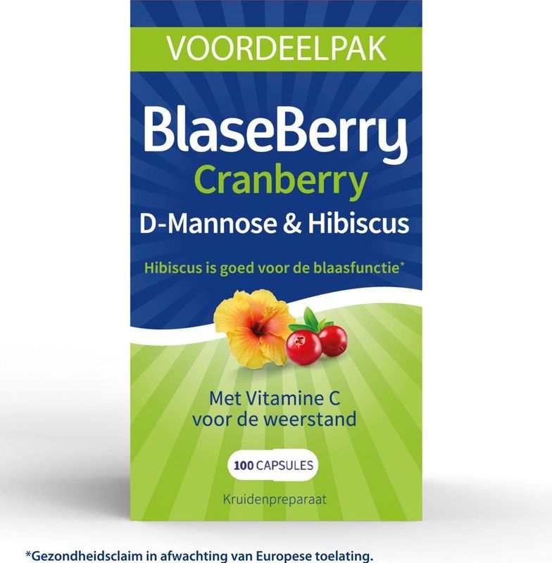 BlaseCare Cranberry Extract & Vitamine C - Supplement - 100 stuks