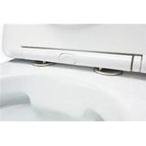 Blue Label Odin rimfree verkort toilet met zitting 49 glanzend wit