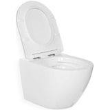 Blue Label Balder rimfree verkort toilet met zitting 49 mat wit