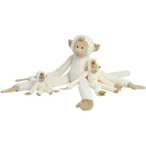 Happy Horse Hangende Aap Knuffel 23cm - Wit - Baby Knuffel