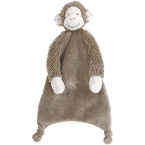 Happy Horse - Aap Mickey - Knuffeldoekje - Bruin - Polyester Pluche