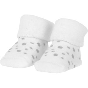 BamBam - Organic Socks - Wit met Grijs - Organisch Katoen