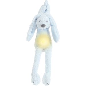 Happy Horse Konijn Richie Nachtlampje met rustgevende geluiden 34cm - Blauw - Baby cadeau