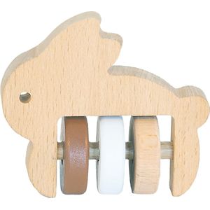 BamBam Eco Friendly Wooden Rabbit Rattle