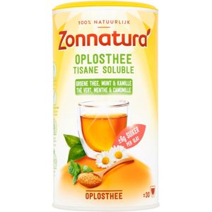 Zonnatura Oplosthee Groene The - Munt & Kamille - 200 Gram