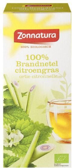 Zonnatura Thee Brandnetel-Citroengras 20 zakjes