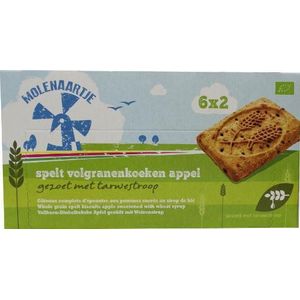 Molenaartje Speltkoeken Appel Bio 240 Gr