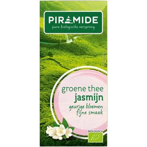 Piramide Biologische Groene Theezakjes Jasmijn 20 zakjes
