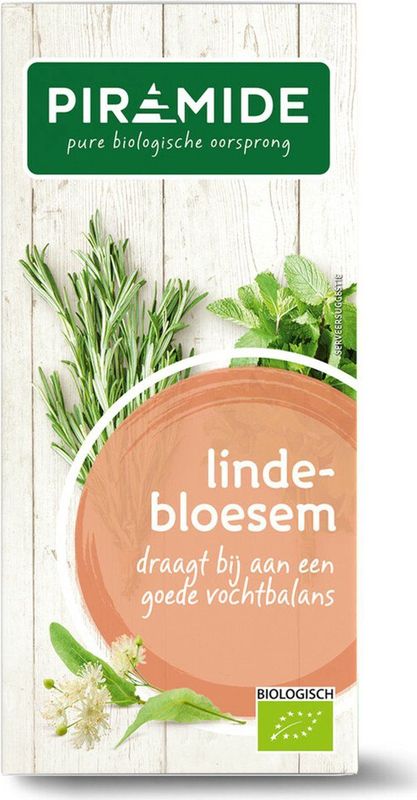 6x Piramide Kruidenthee Bio Lindebloesem 20 stuks