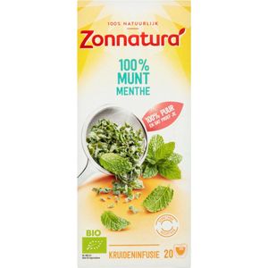 Zonnatura Thee Munt Bio 20 stuks