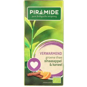 Piramide Groene Thee Verwarmend Sinaasappel & Kaneel 20 stuks