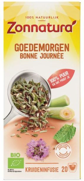Zonnatura - Goede Morgen Thee - 20 Zakjes - Biologisch - Kruidenmix