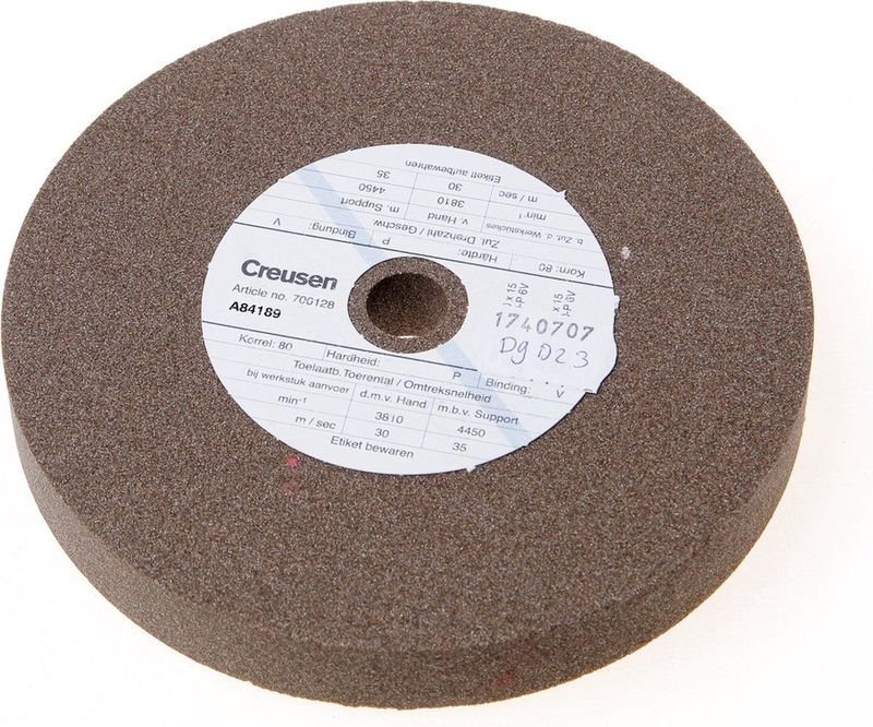 Creusen - Slijpsteen K80 - 150 x 20 x 15 mm - Normaal Korund Bruin