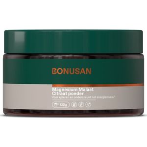 Bonusan - Magnesium Malaat Citraat Poeder - Poeder - Citroen - 300g