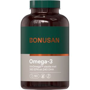 Bonusan - Omega-3 - Vetzuren - Geur- en Smaakloos - 360 mg EPA en 240 mg DHA