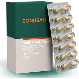 Multi Vital 3-in-1 - Vetzuren - Blisterverpakking - 30 Stuks