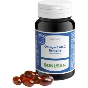 Bonusan Omega 3 MSC Krillolie 60 softgel capsules