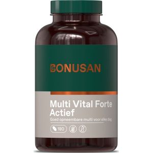 Bonusan Multi Vital Forte Actief Tabletten 180st