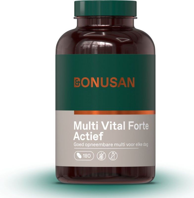 BONUSAN - Multi Vital Forte Actief - Multivitamine - 180 Capsules - Voor Dagelijks Gebruik
