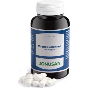 Bonusan Magnesiumcitraat 150mg Plus Tabletten 120st