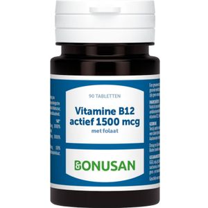 Bonusan Vitamine b12 actief 1500 mcg 90 tabletten