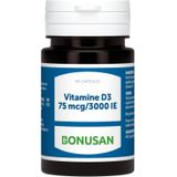 Bonusan Vitamine d3 75 mcg / 3000 ie 60 softgel capsules