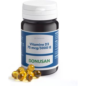 Bonusan Vitamine d3 75 mcg / 3000 ie 60 softgel capsules