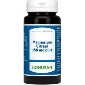 Bonusan Magnesiumcitraat 150 mg plus 60 tabletten