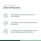 Bonusan - Zink Methionine Capsules - 90 Stuks - 15 mg Elementair Zink