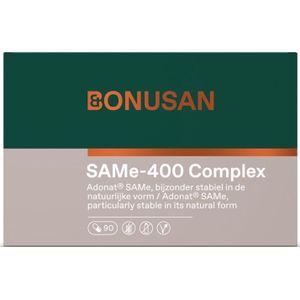 Bonusan - SAMe-400 Complex - Capsules - Natuurlijke SAMe - Gluten- en Lactosevrij