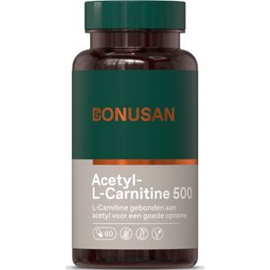 Bonusan Acetyl-l-carnitine 500mg 60 Vegetarische Capsules