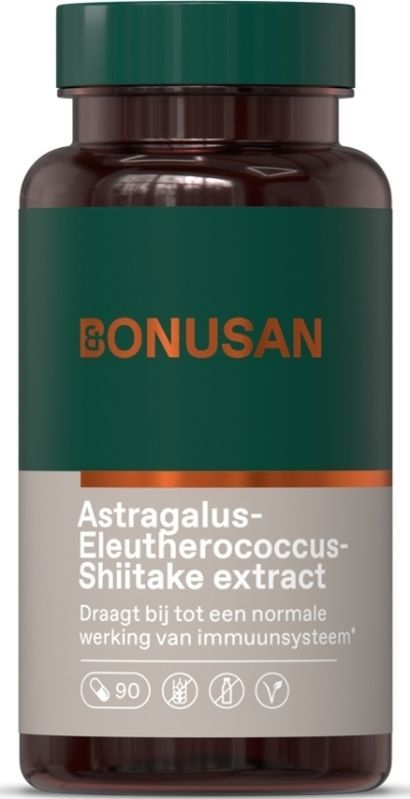 Bonusan - Astragalus Eleutherococcus Shiitake Extract - Capsules - 90 Stuks
