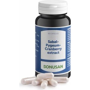 Bonusan Sabal pygeum cranberry 60 vegetarische capsules