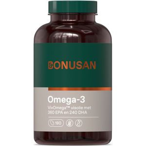 Bonusan - Omega-3 Softgels - 360mg EPA 240mg DHA - Vetzuren