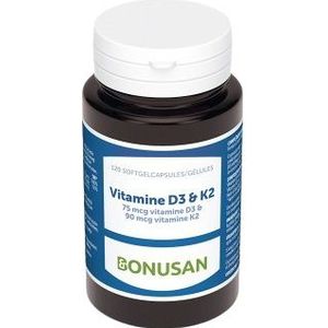 Bonusan Vitamine D3 & K2 België 120 softgels