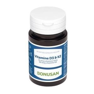 Bonusan Vitamine D3 & K2 België 60 softgels