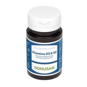 Bonusan - Vitamine D3 & K2 - Vitaminenpreparaat - 60 Softgels