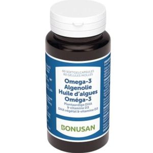 Bonusan - Omega 3 Algenolie - 60 Softgels - Plantaardig Supplement