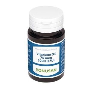 Bonusan - Vitamine D3 - Softcaps - 75 mcg - 60 stuks