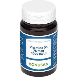 Bonusan Vitamine D3 75 mcg België 120 softgels