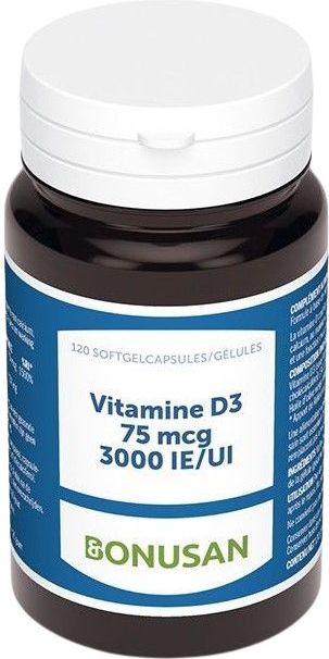 Bonusan Vitamine D3 75 mcg België 120 softgels