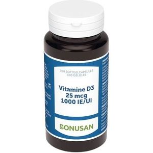 Bonusan - Vitamine D3 - 25 mcg/1000 IE - 300 Softgels