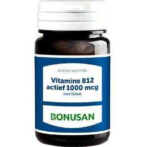 Bonusan Vitamine B12 actief 1000 mcg 60 zuigtabletten