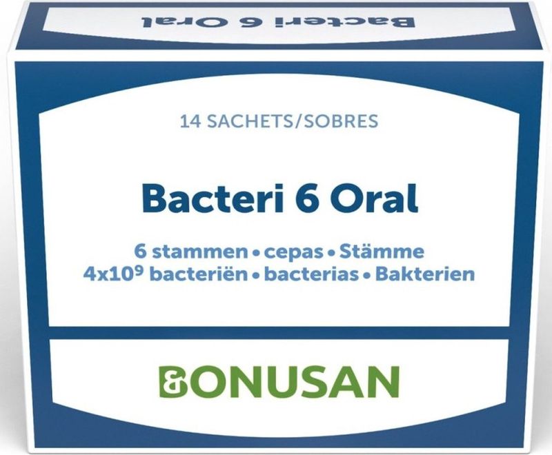 Bonusan - Bacteri 6 Oral - Probiotica - 14 Sachets