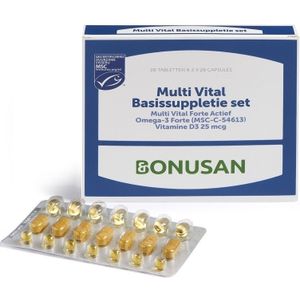 Bonusan Multi vital basissuppletie set 2x28 capsules