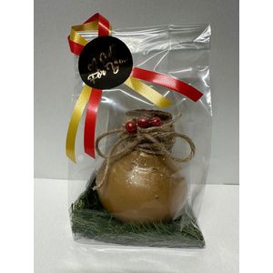 Wax Amaryllis Goud in leuke geschenkverpakking - relatiegeschenk