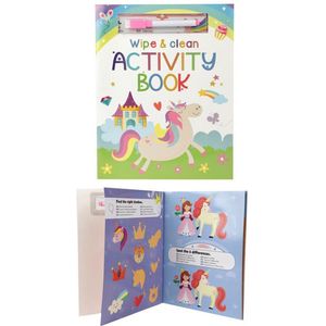 Toi-Toys - Activiteitenboek - Eenhoorn - Herbruikbaar - Inclusief Pen