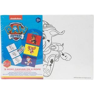 Paw Patrol 3 Mini Canvas Schilderijen Aan Touw
